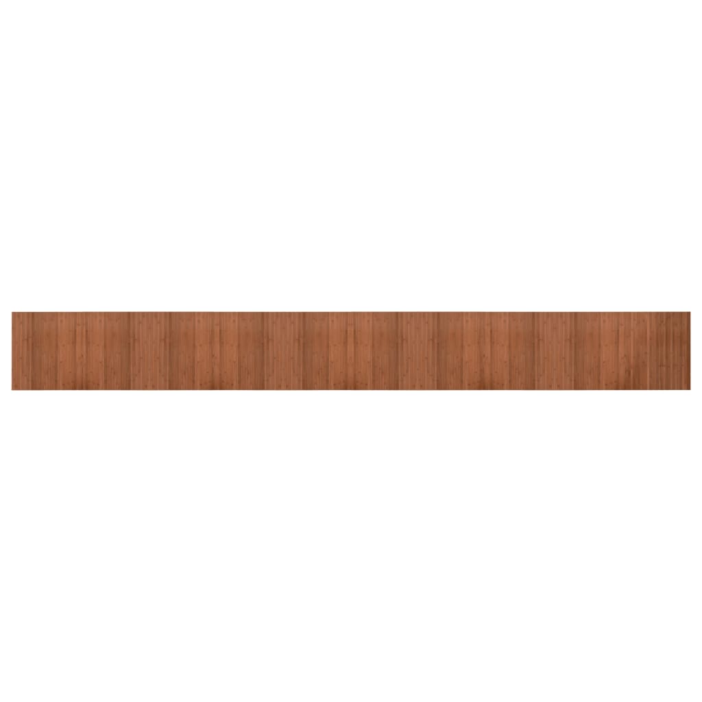 Tapis rectangulaire marron 60x500 bambou - 2