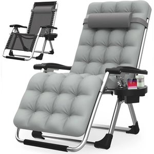 Chaise Pliante Camping Inclinable 90°-135° – 6 Pieds, Oreiller Amovible, Porte-gobelet, Sac De Transport, Oxford 600D, Charge 300 Lbs