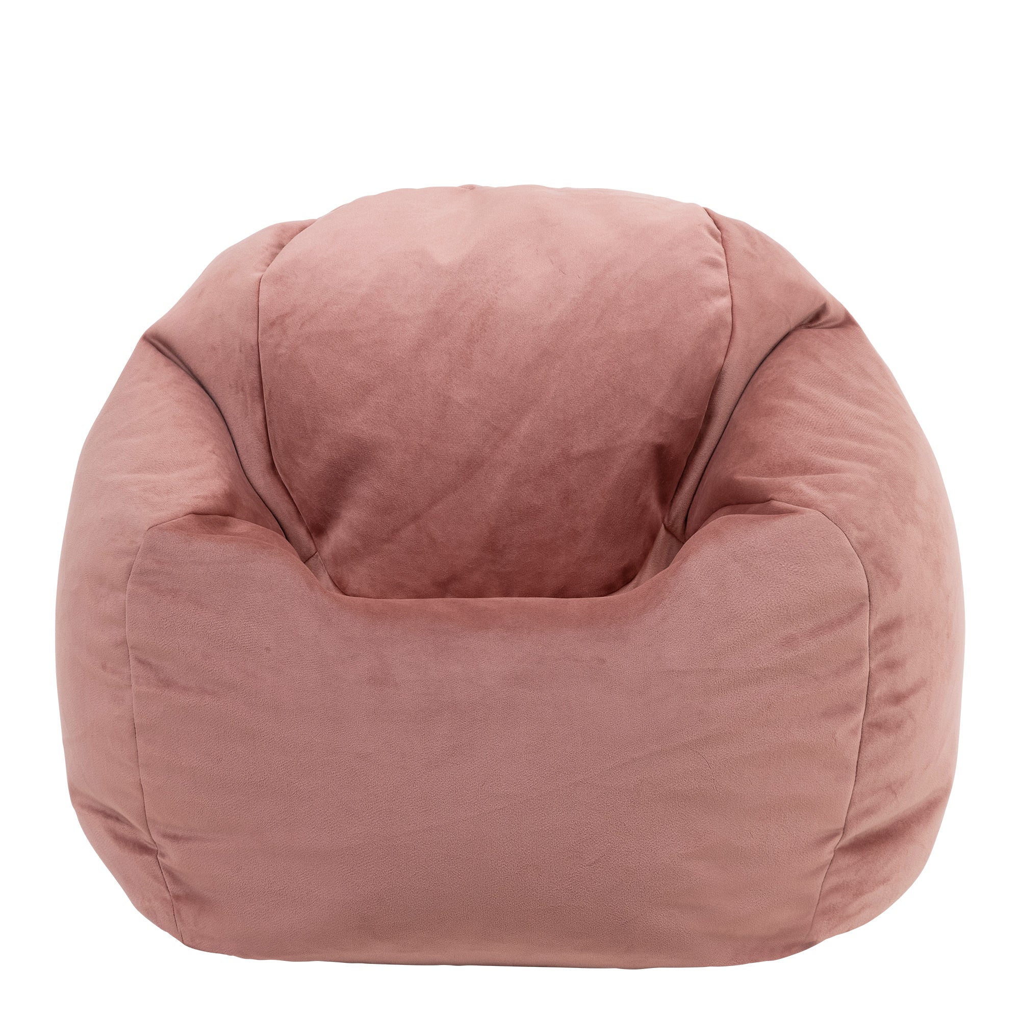 Pouf fauteuil Icon enfant velours rose, chambre, salon, 55x53cm - 5