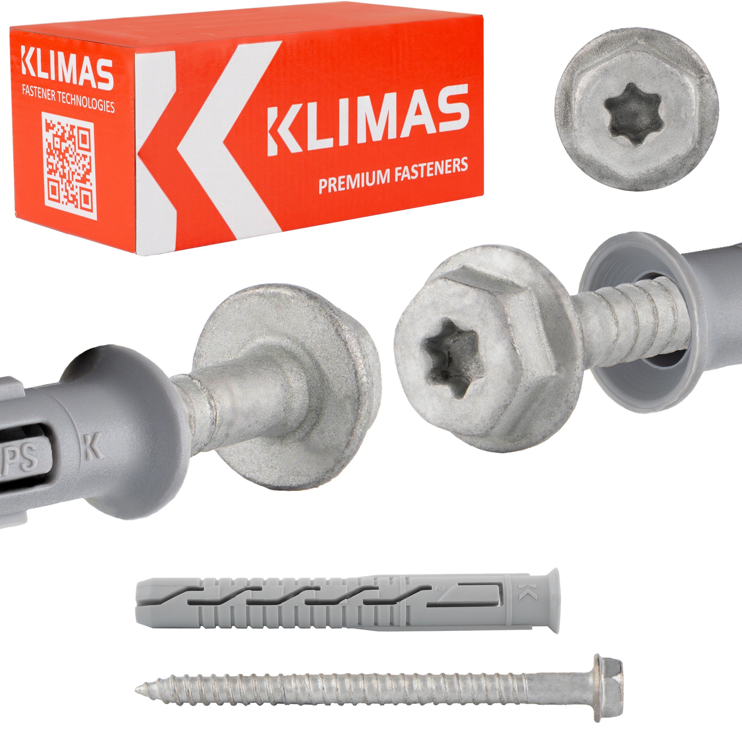 Kołki rozporowe ramowe Klimas KPS-FAST 8x100 mm ocynkowane 50szt