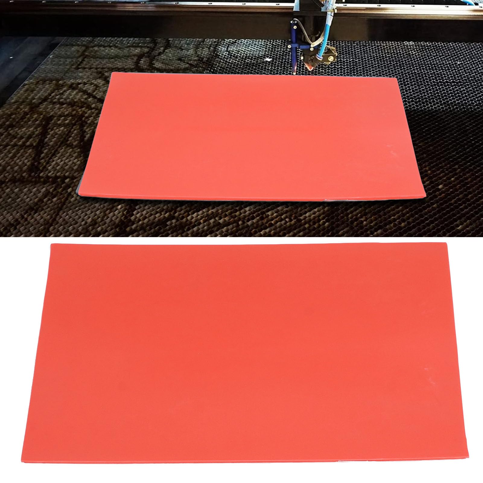 2 Fogli Gomma Per Timbri Fai Da Te - 30x21 Cm Rosso - Per Intaglio E Incisione - Spessore 2.5 Mm - Foto 4