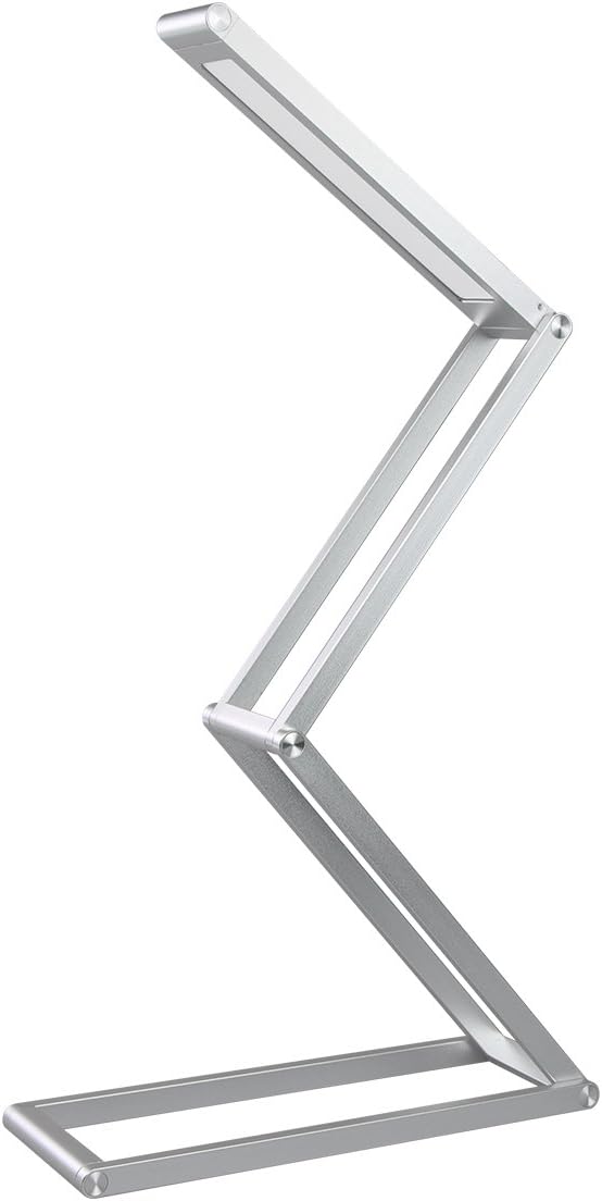 Lampka biurkowa LED, składana aluminiowa lampka nocna, bezprzewodowa, ładowana przez USB, 3 poziomy jasności, w zestawie kabel USB, idealna do