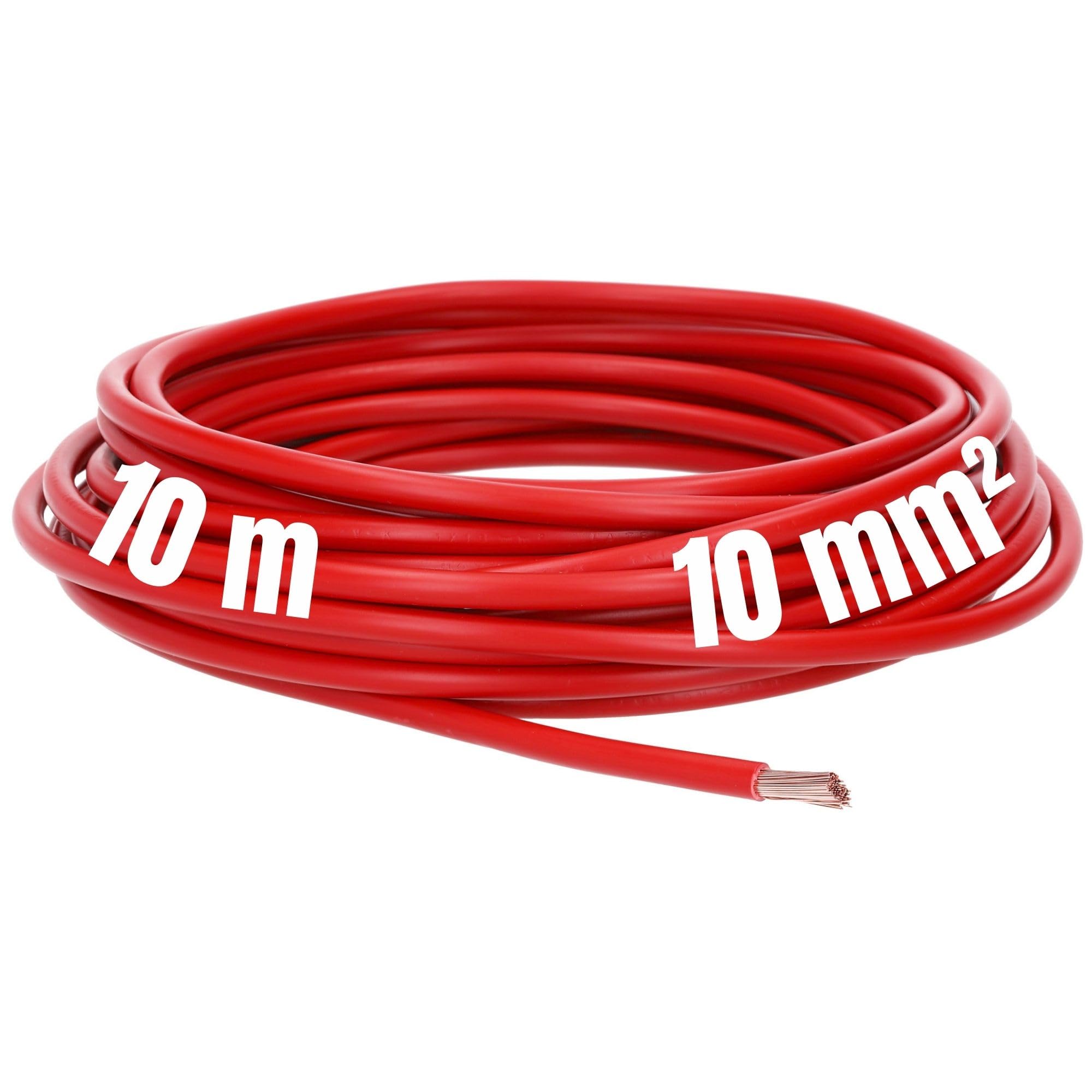 FLRY-B 10 Metri Di Cavo Elettrico Per Auto 1,5 Mm² Rosso - ISO 6722, Resistente A Olio E Carburante, Made In Germany