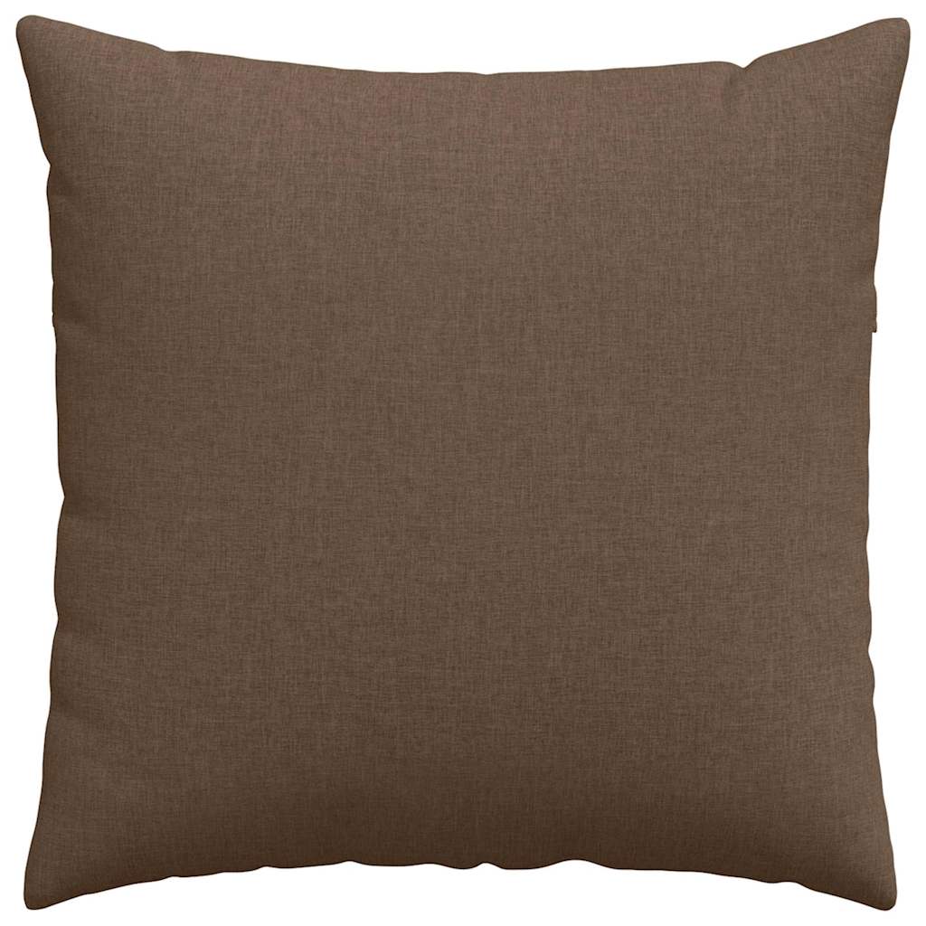 Coussins de canapé 2 pcs Marron 60 x 60 cm tissu vidaXL - 6