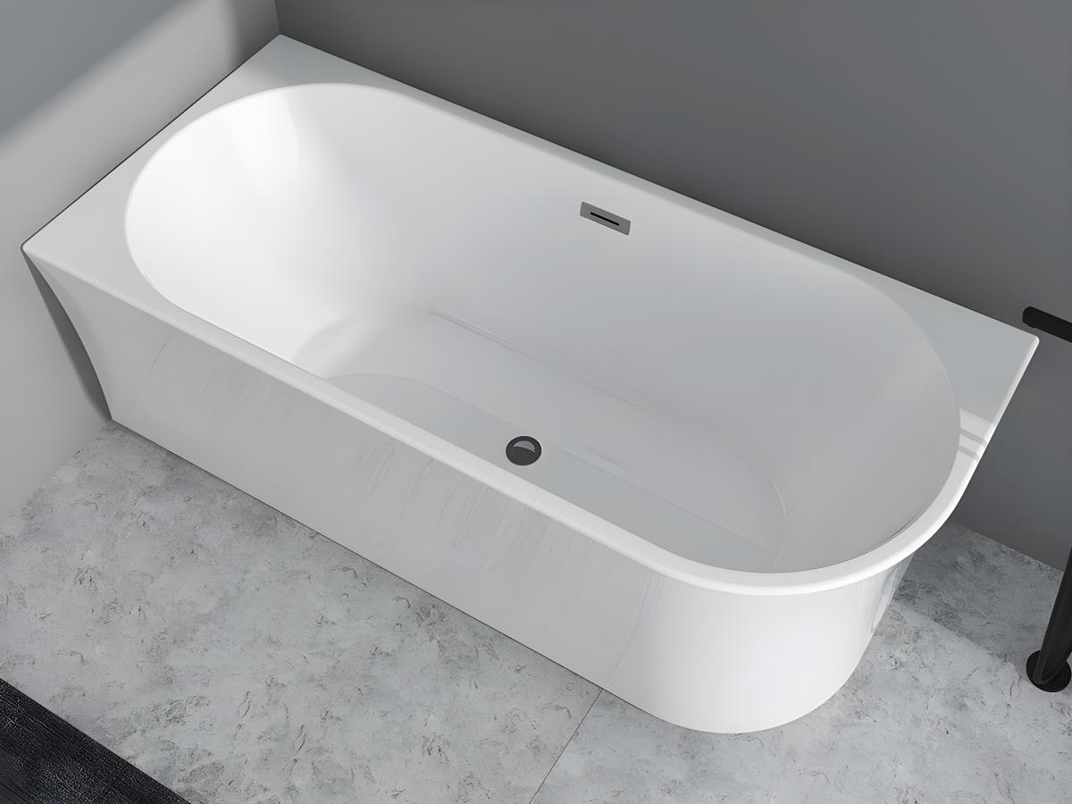 Bañera esquinera - 201 L - 150 x 75 x 59 cm - Blanco - Acrílico - ángulo izquierdo - PONTICOLA - 7