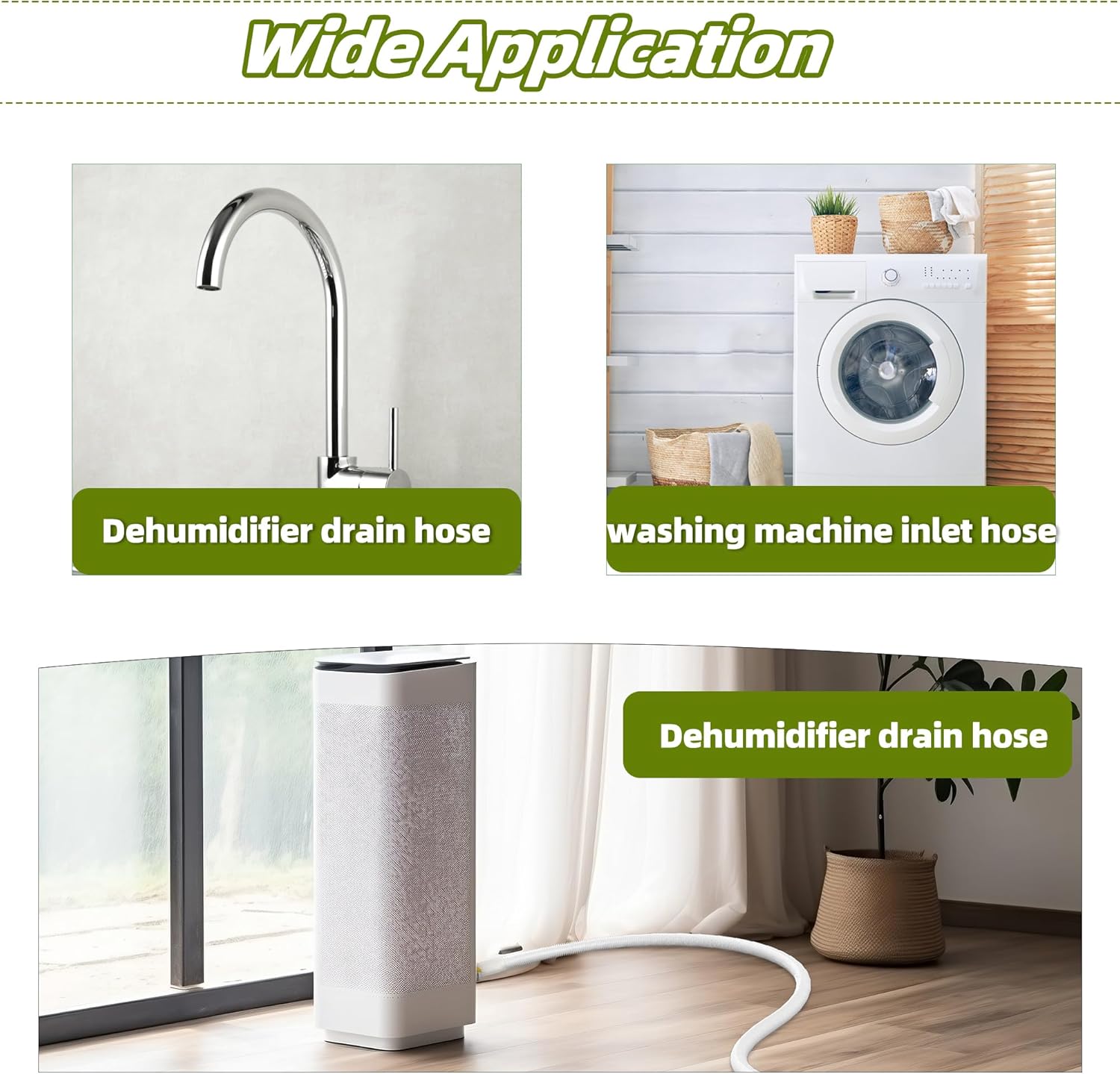 Tuyau de vidange pour climatiseurs - Tuyau flexible de condensation 15-25 mm pour climatiseur split, longueur 1 m - 6