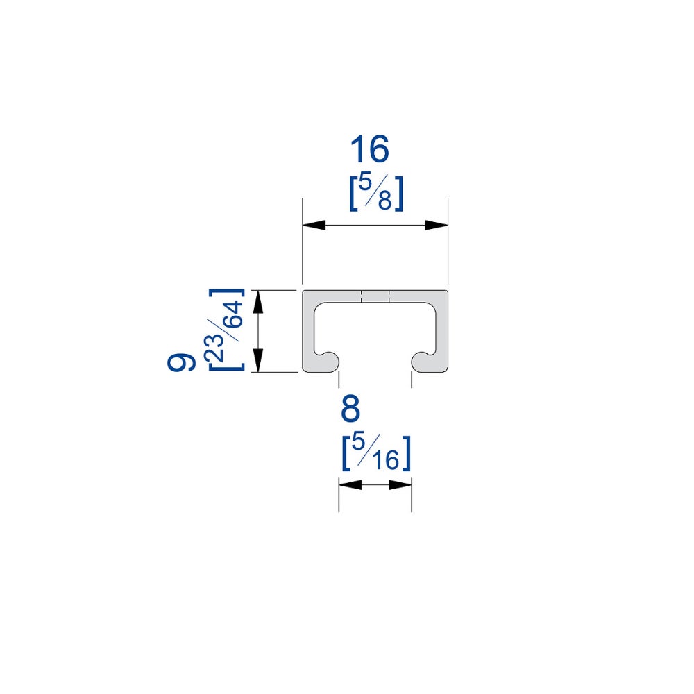 Système coulissant SLID'UP 1900 pour 2 portes de placard - rail 1,5 m aluminium - 6 kg - 7