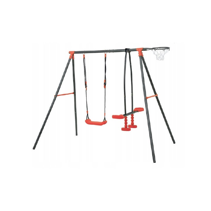 Metalowy plac zabaw Aleks 4iQ Group czerwony