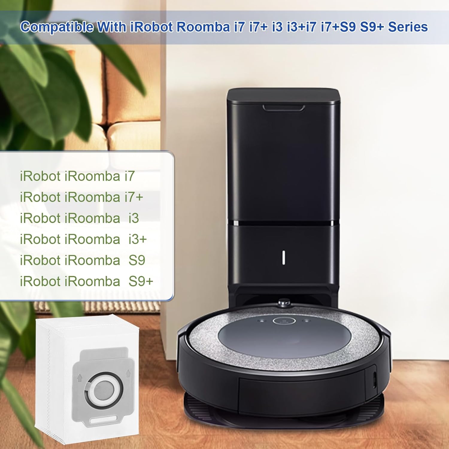 Lot De 12 Sacs De Rechange Pour Aspirateur IRobot Roomba I7 / I7+ / S9 / S9+ – Filtres Neufs