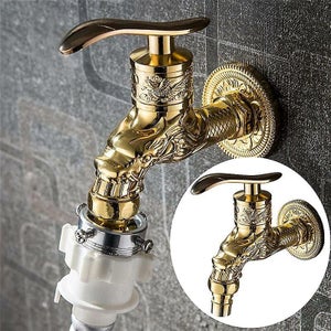 Rubinetto in ottone anticato per lavello esterno con acqua fredda, rubinetto girevole singolo | Leroy Merlin