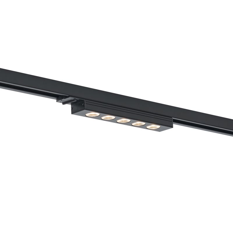 Modern Black Ceiling Lamp for 1-Phase Track System 5W 370 lm 3000K - Iconic Tsiri