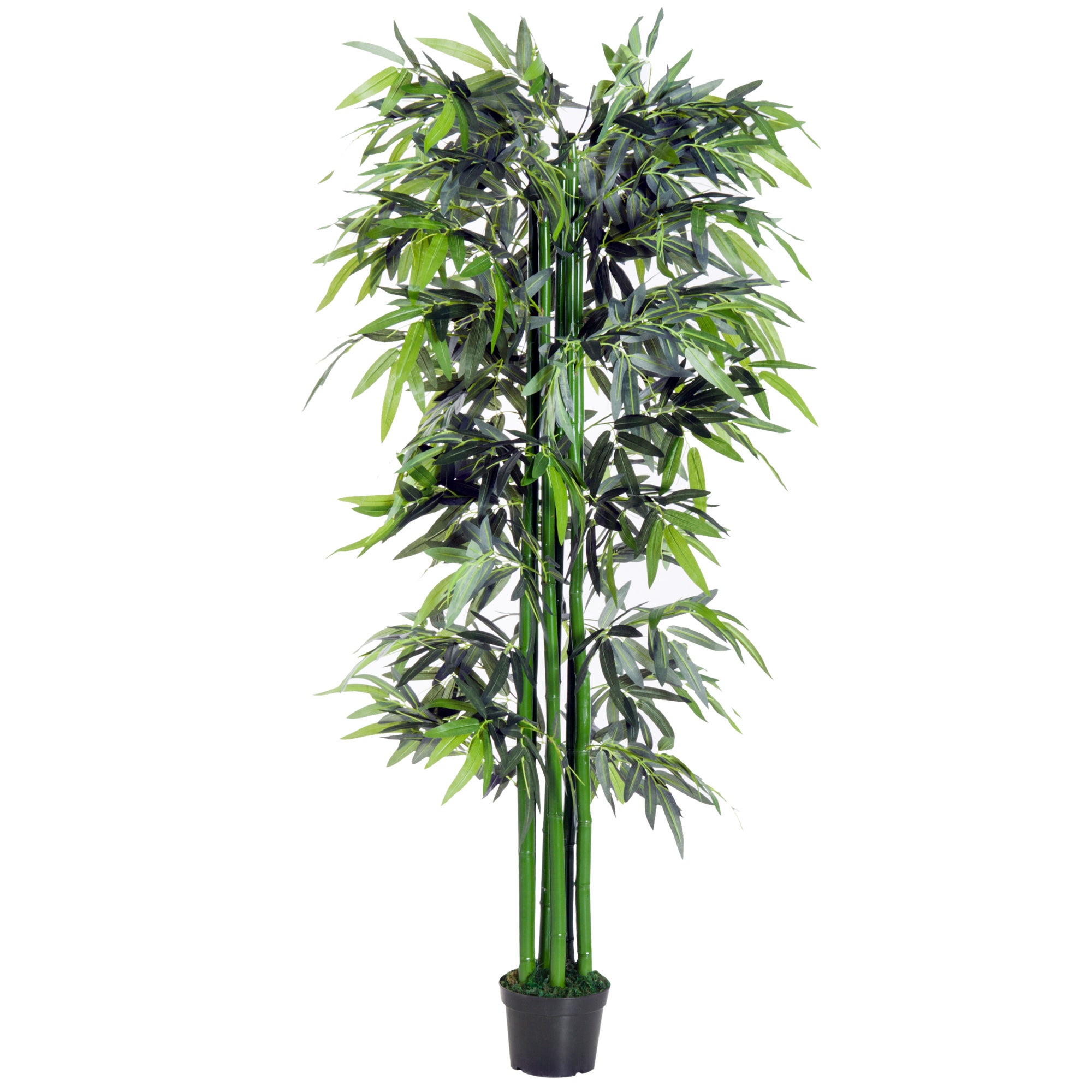 Outsunny Bambus Artificial 180 cm – Ghiveci Inclus, Interior/Exterior | Aosom Romania
