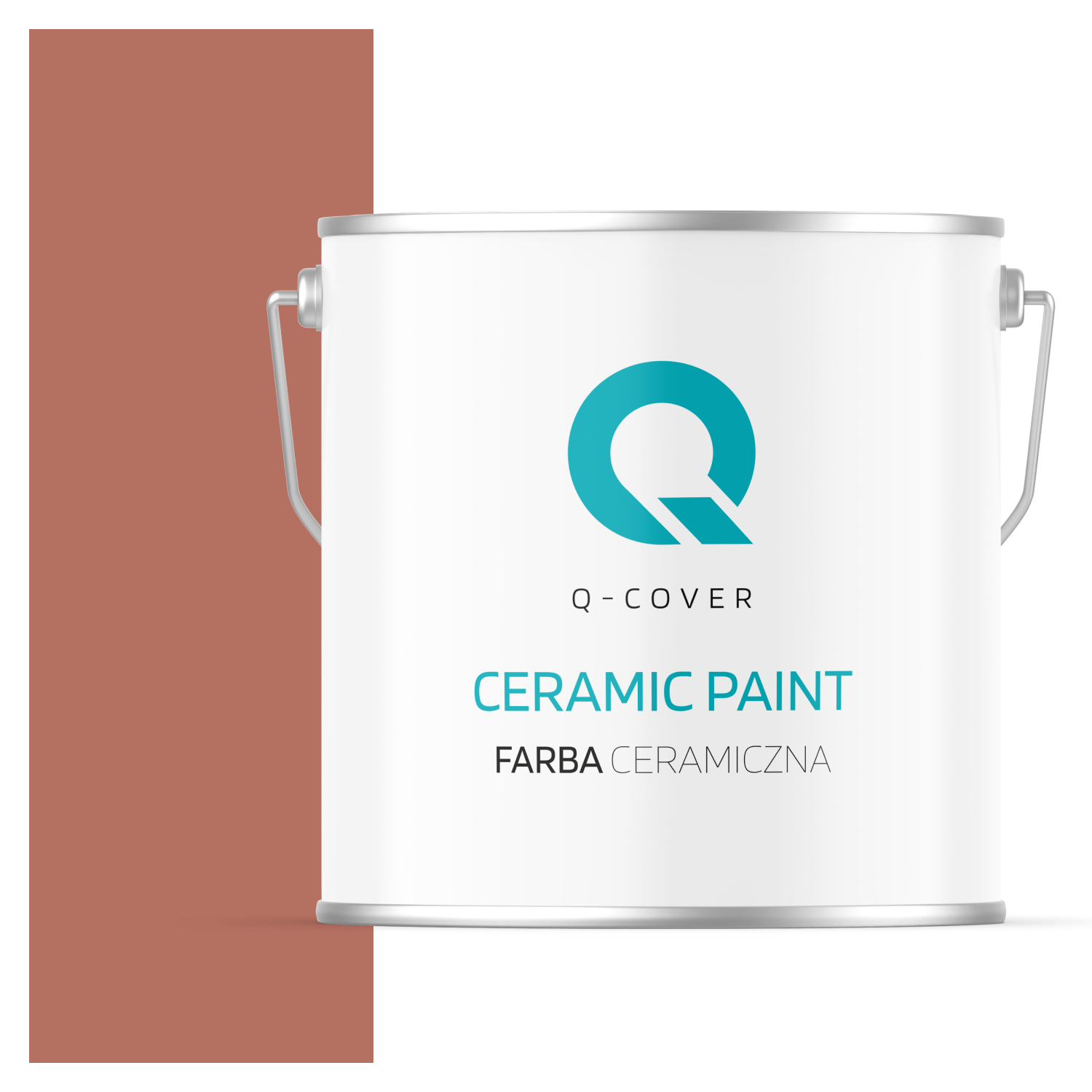 Farba Ceramiczna Do Ścian i Sufitów Q-Cover Ceglasty H4728 Głęboki Mat 5L