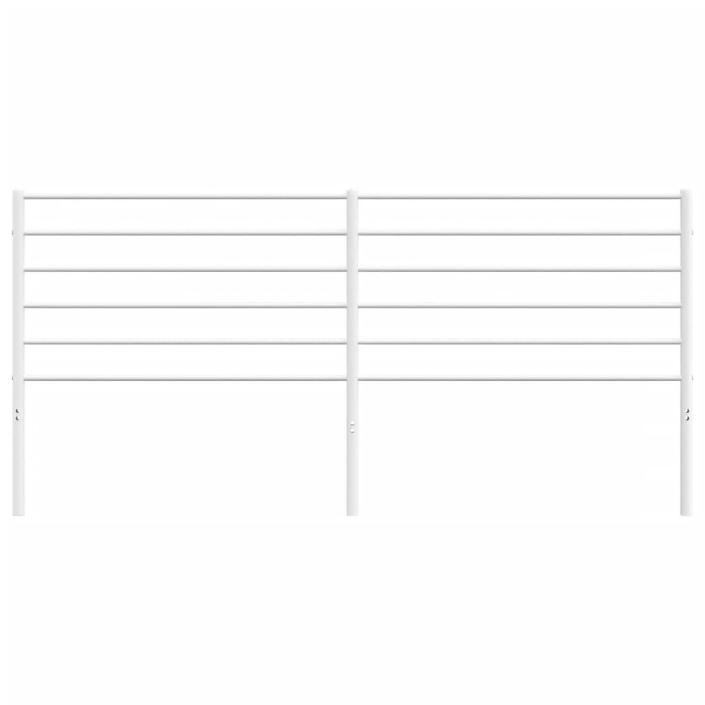 Tête de lit métal blanc 180 cm - 4