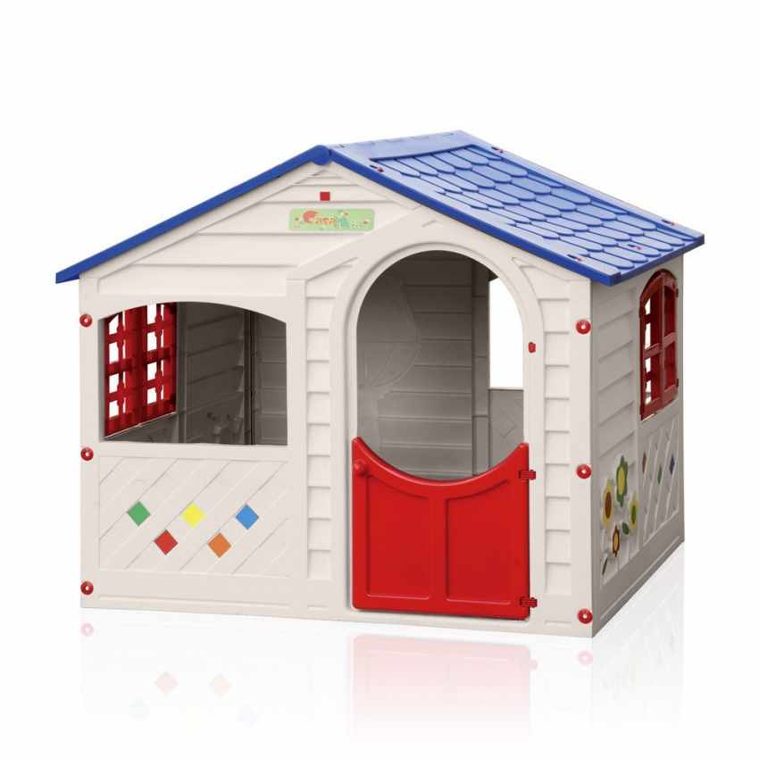 Casetta Per Bambini Plastica 106x123x126 Cm Per Interno Ed Esterno - 2