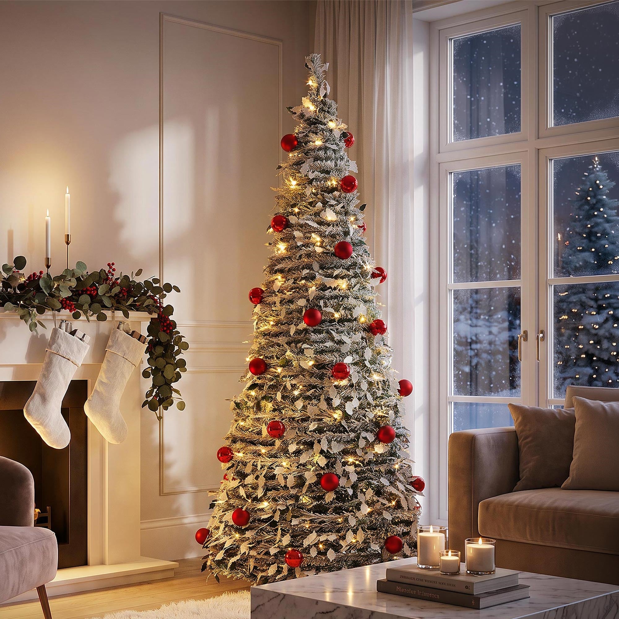 Brad de Crăciun ECD Germany artificial Pop-Up 180 cm, cu 150 LED și ghirlandă luminoasă încorporată, decorațiune de Sărbători pentru interior