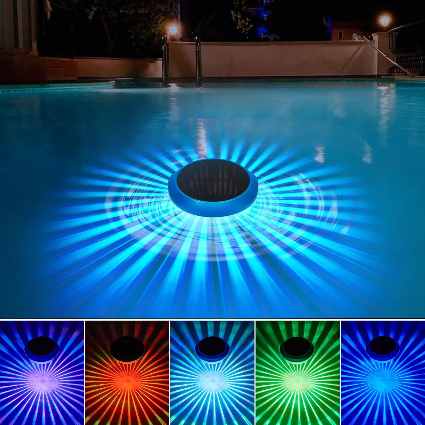 LanBlu Fontana Galleggiante per Piscina con Spettacolo di Luci LanBlu Fontana Galleggiante per Piscina con Spettacolo di Luci