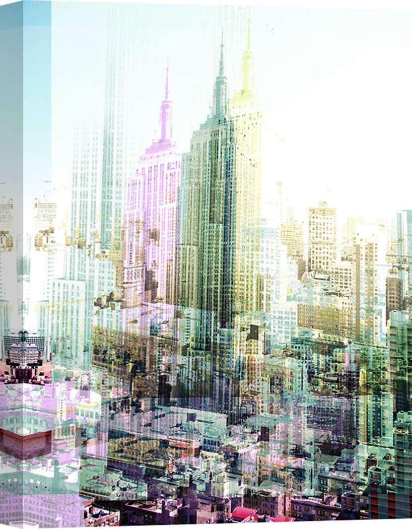InstyleArt New York City Stampa su Tela 120x80 cm Artistica murale