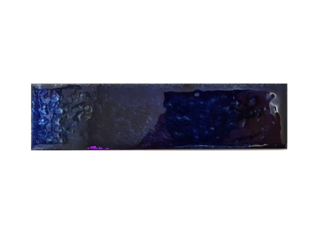 Mosaïque Céramique Florentin Vintage Bleu Pétrole Brillant - Tapis 293x245mm - Mosani