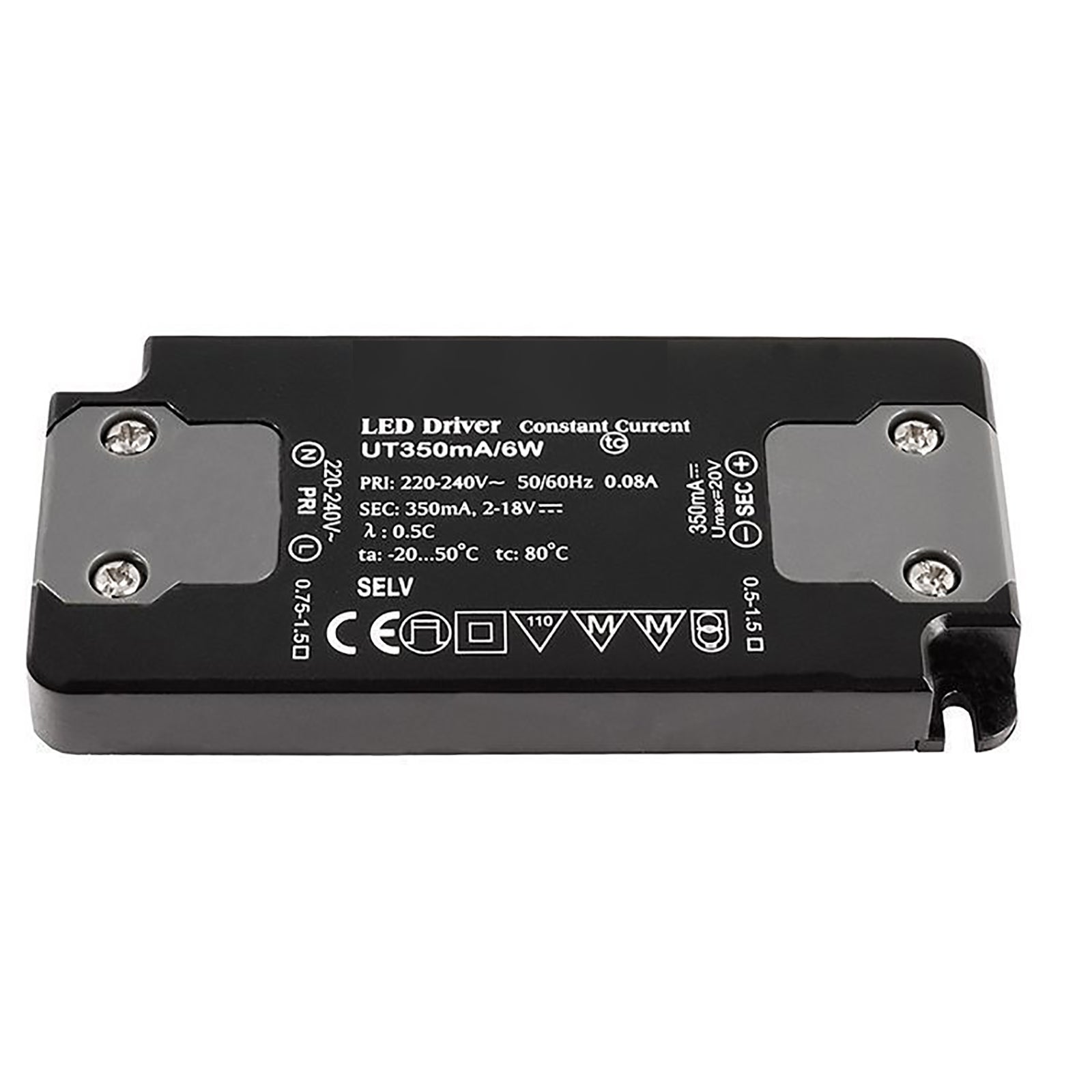 Spot carré 12V encastré 65mm lampe LED 6W GU5.3 RGBW barre de plafonnier chromothérapie avec ballast SILVER LIGHT 6000K - 4