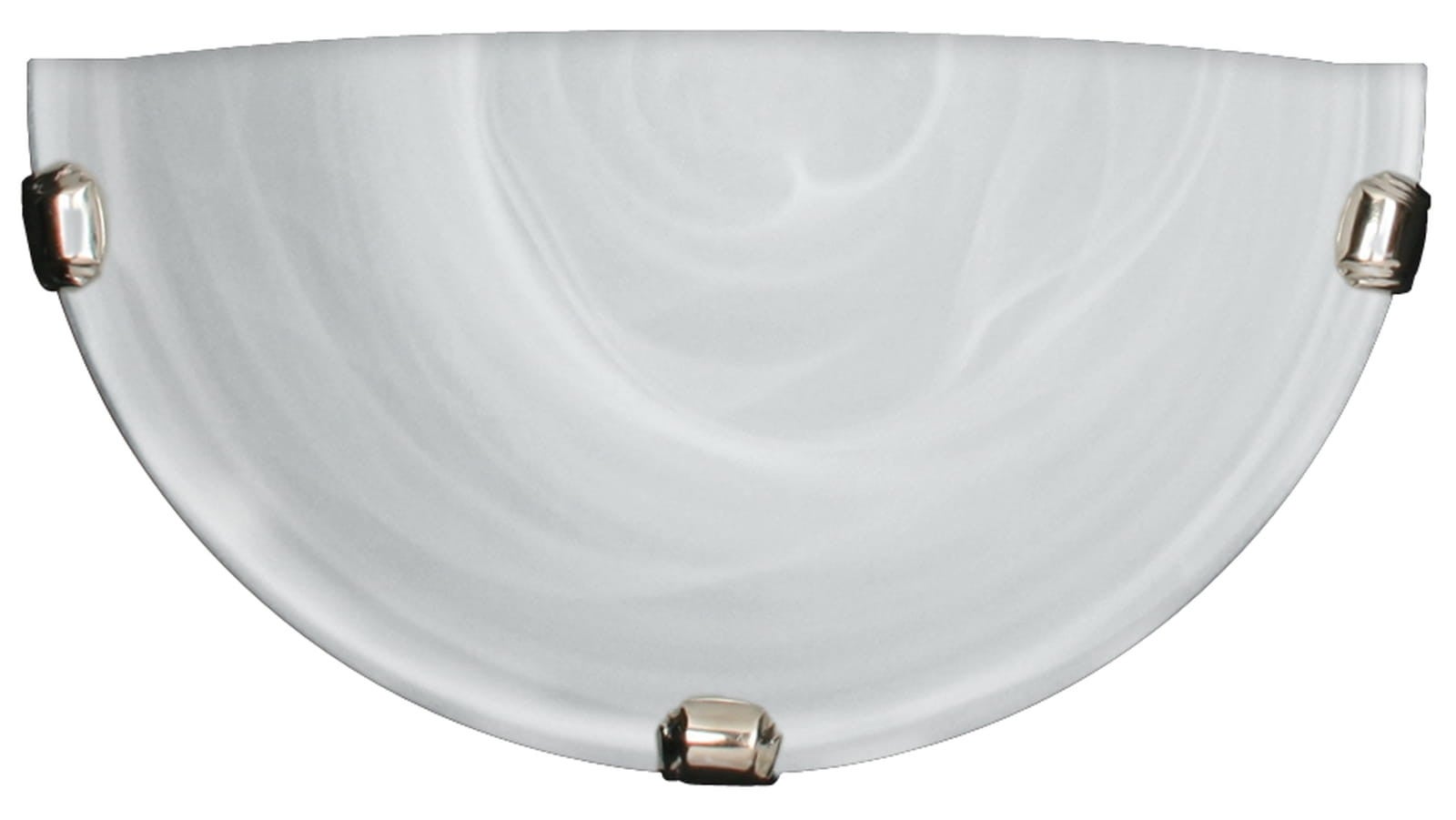 Kinkiet półplafon Duna chromowany biały 1xE27x20W wym: 15 x 30 x 9 cm szkło IP20 Candellux