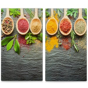 Piastra Copripiano Cottura In Vetro 90x52 Cm Con Stampa Paprika: Protezione Multiuso, Tagliere, Sottopentola, Paraspruzzi, Per Cucine Elettriche E A Induzione (NO GAS) - 3