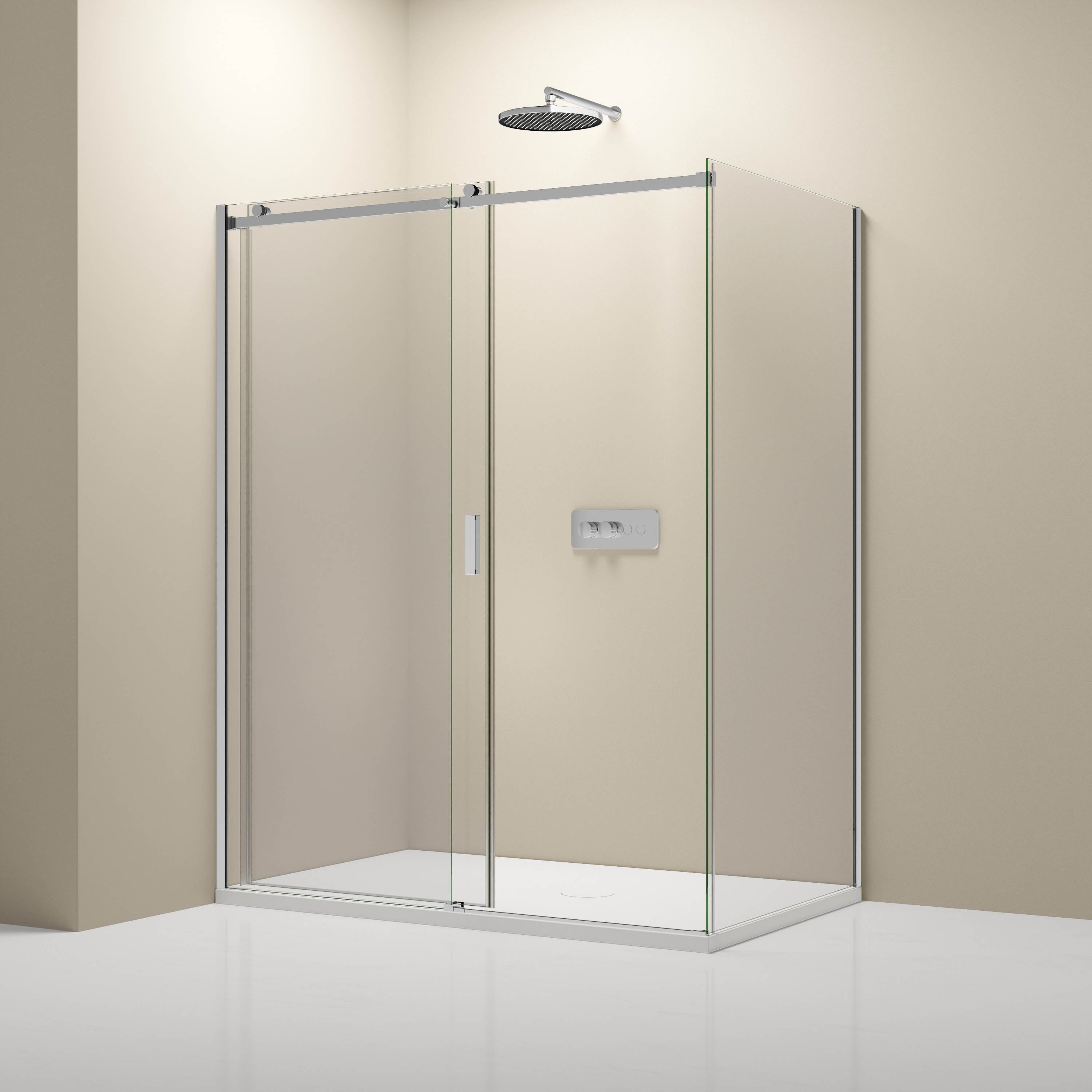 Bernstein Kabina prysznicowa NT806 FLEX chrom - szkło bezpieczne ESG 8mm - 110x100 cm - 2