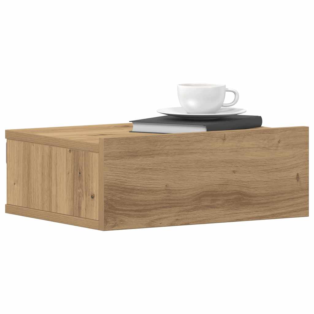 Table Chevet Table de chevet | Table d'appoint | Table de nuit flottante chêne ...