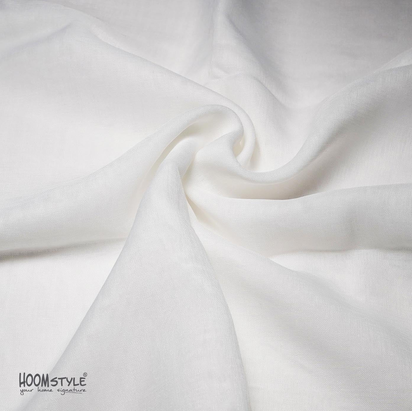 Rideau voilage transparent à galon fronceur - 140x270cm - Blanc - HOOMstyle - 9