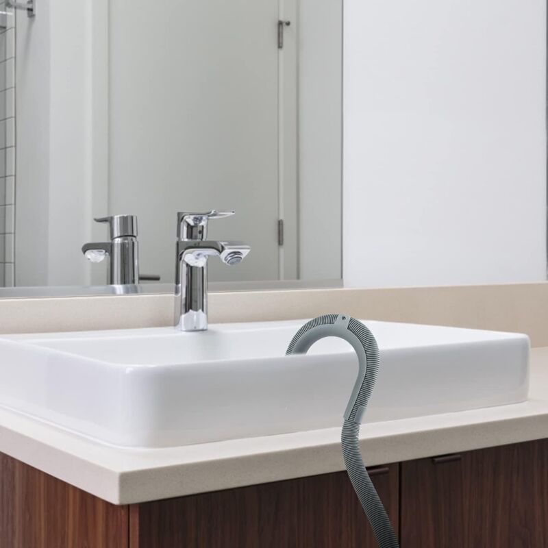 Tuyau de Vidange Rallonge de Tuyau de Vidange Raccord de Tuyau de Vidange Tuyau de Vidange Pour Lave-linge Tuyau de Vidange Pour Sèche-linge (2 m) - 4