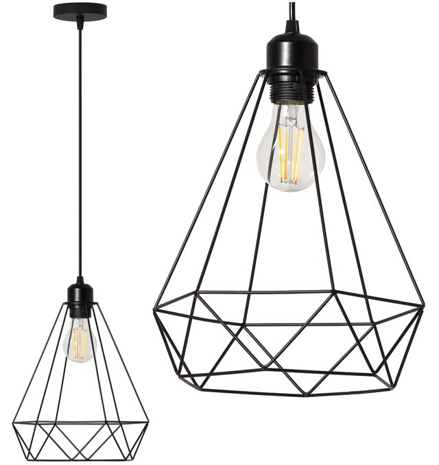 Lampa Sufitowa Wisząca Toolight 180986 Reno Czarny