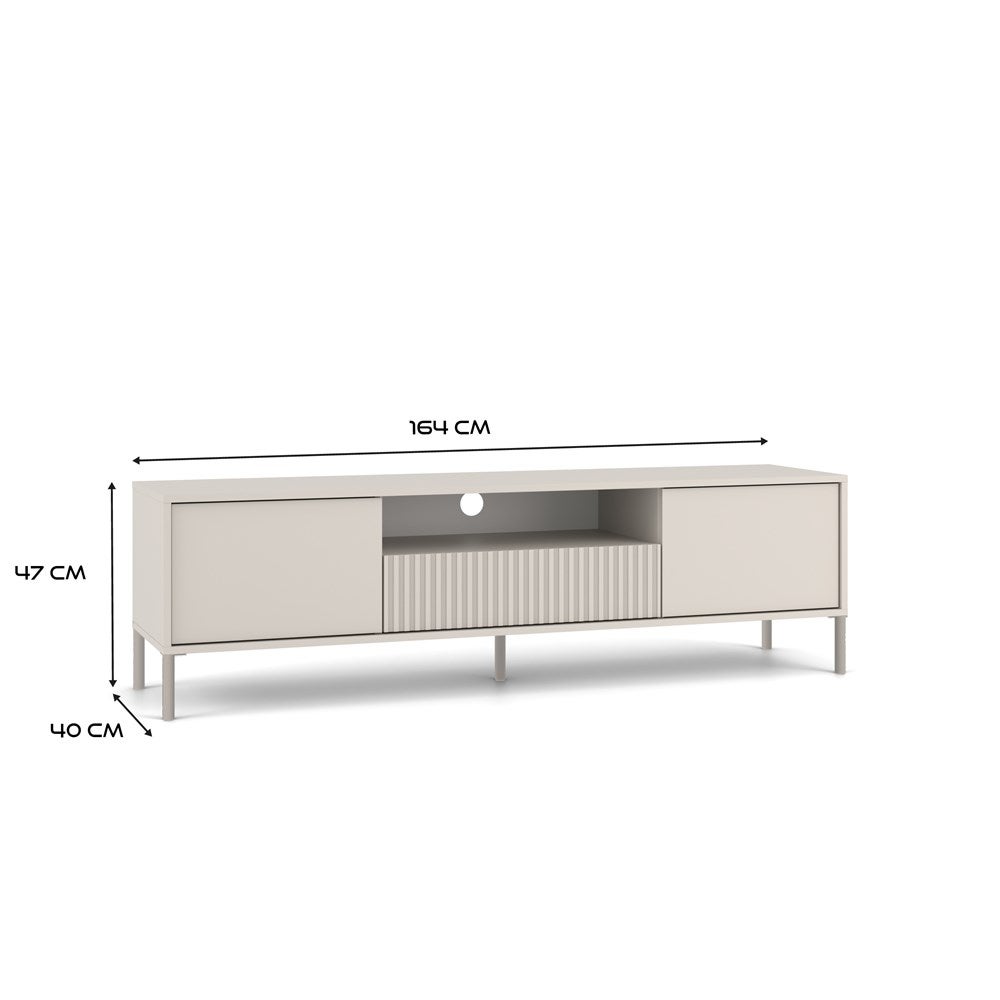 Szafka RTV, kaszmir, 164 x 47 x 40 cm - 8