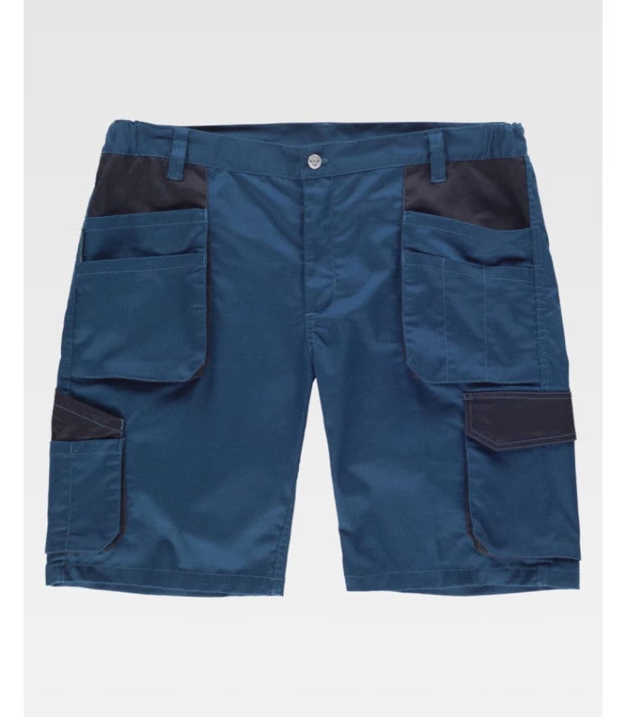 Bermuda De Trabajo Para Hombre - Tejido Elástico Bidireccional, Con Múltiples Bolsillos | Ideal Para Obra O Actividades Al Aire Libre