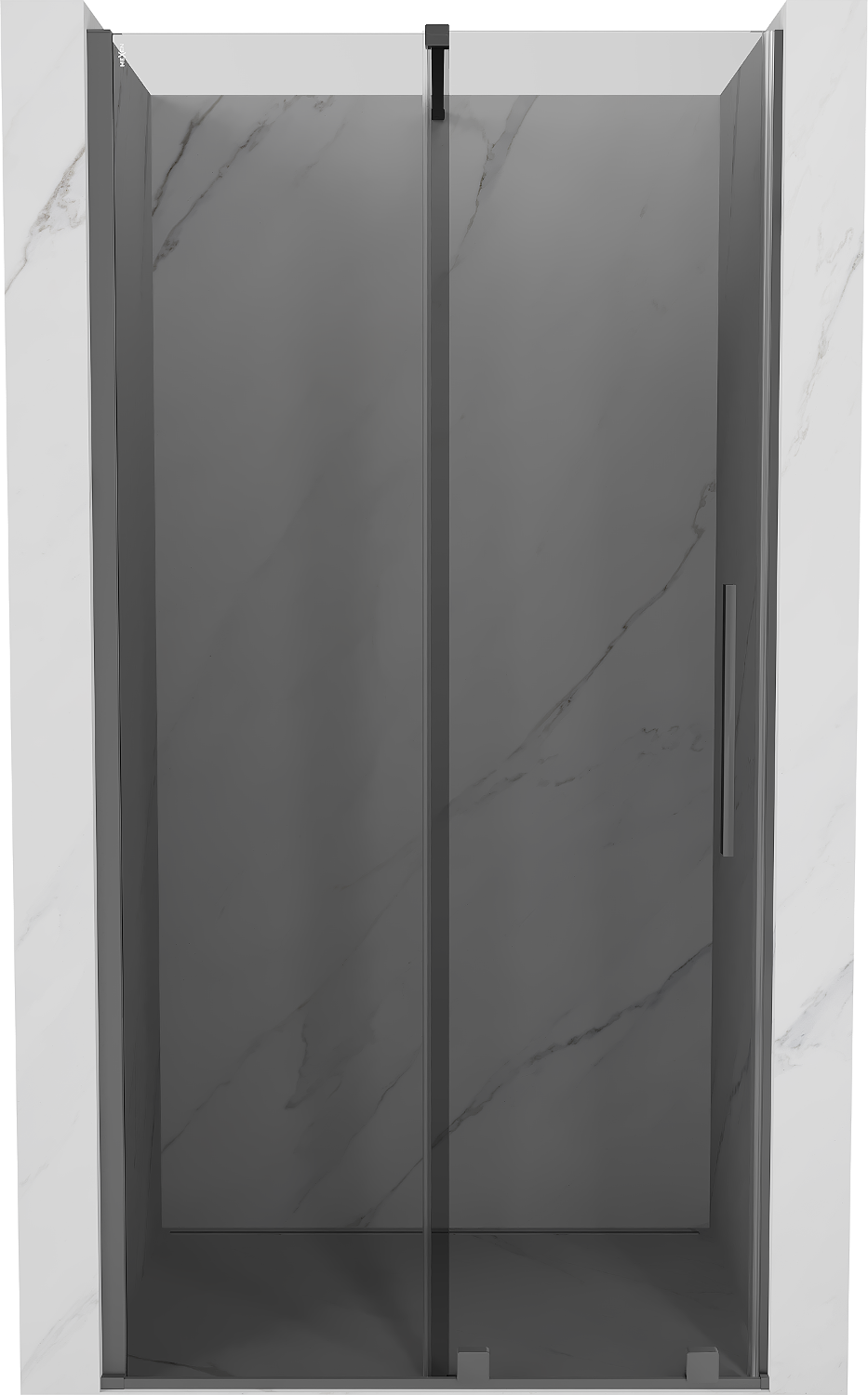 Mexen Velar drzwi prysznicowe rozsuwane 90 cm, grafit, gun metal - 871-090-000-41-95