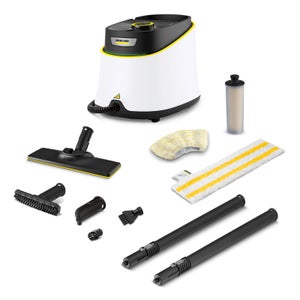 Nettoyeur Vapeur Professionnel 2500W - Réservoir 1.2L - 6 Accessoires Inclus - Pour Sols, Canapés, Carrelage, Voiture - 42 Min Autonomie