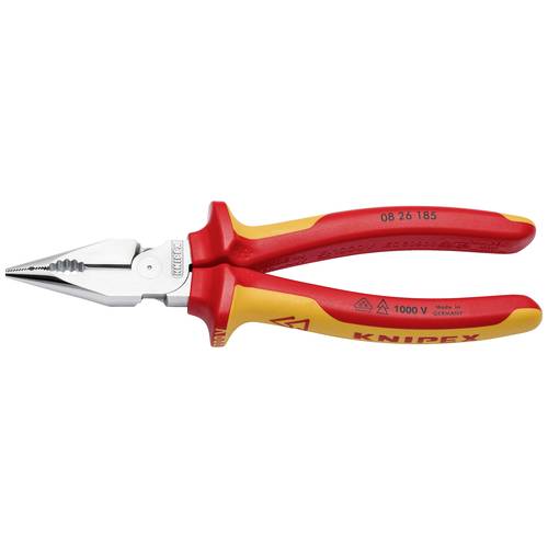 Pince Universelle Multifonctions KNIPEX 185 Mm - Mâchoires Pointues, Coupe-Fils, Pour Travaux De Bricolage Et Réparation