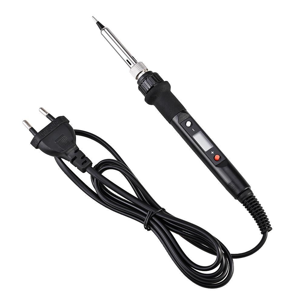 Zestaw lutownicy 80 W, cyfrowa lutownica LCD, ceramiczny termostat z regulacją temperatury i szybkim nagrzewaniem do biżuterii elektronicznej Cis