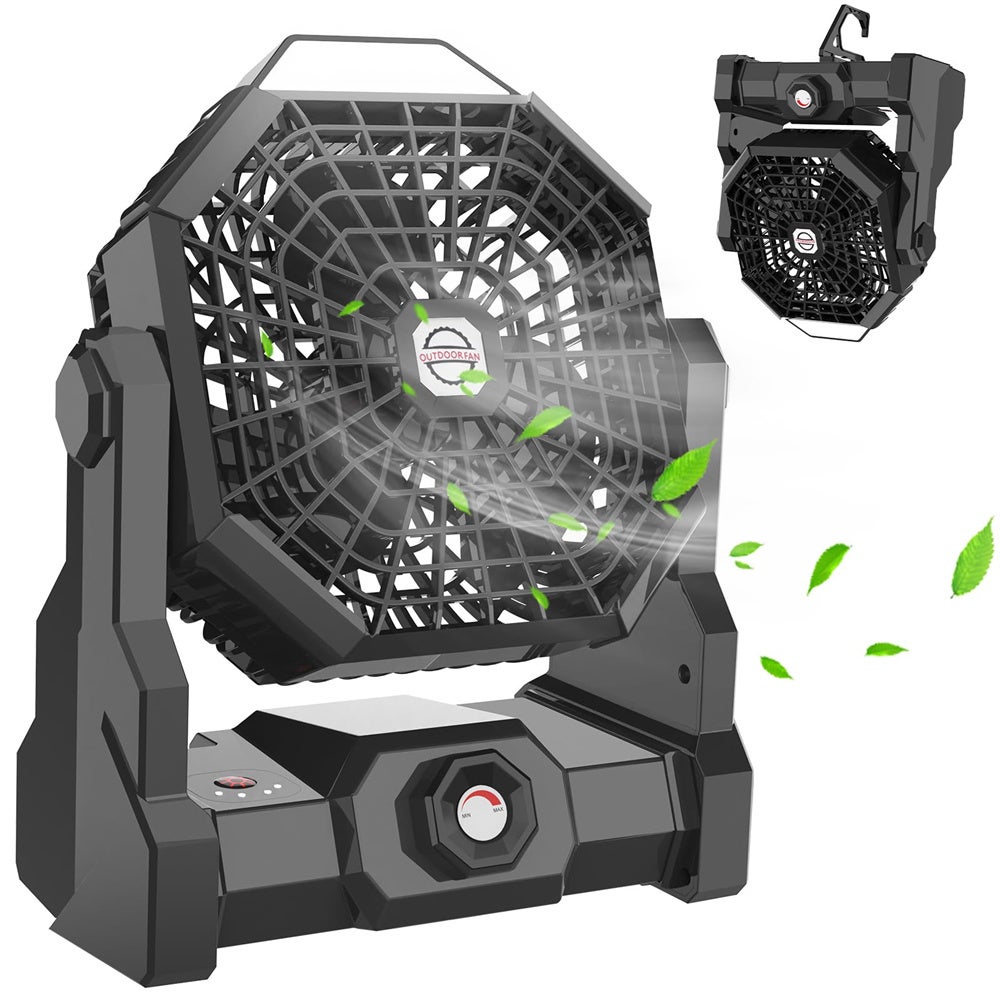 COPPA Ventilatore Campeggio con Luce, Ventilatore Tavolo Campeggio