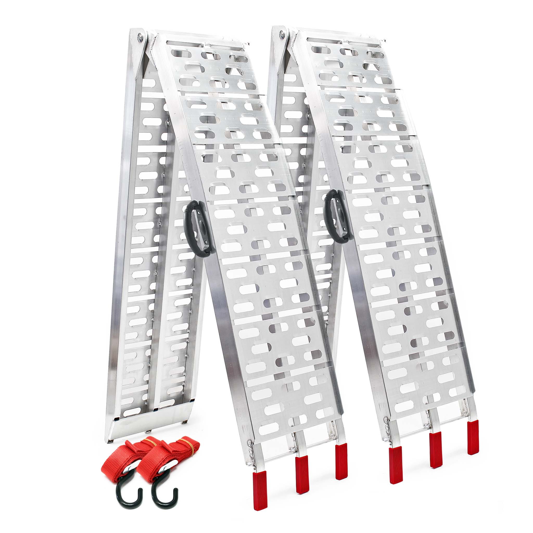 LIEKUMM Rampe De Chargement Pliable 180cm - Antidérapante, 280kg, Pour Moto, ATV, Van, Tondeuse
