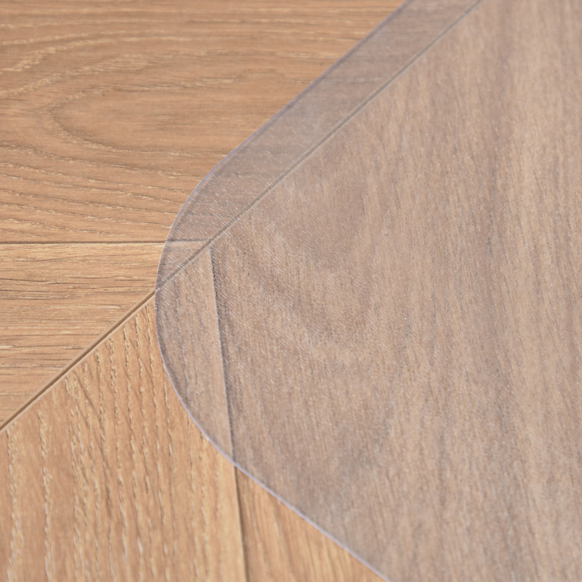 HOMCOM Tappetino per Sedia Ufficio Salvapavimento Antiscivolo in Plastica, 90x120cm, Trasparente - 9