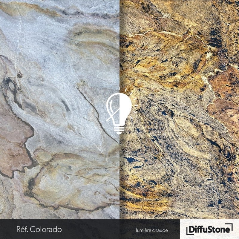 COLORADO - TRANSLUCIDE - Feuille de Pierre DiffuStone - 3