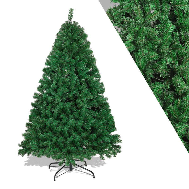 Albero Di Natale Artificiale Con Neve E Luci – 225 Cm, Pieghevole, In PVC+PE