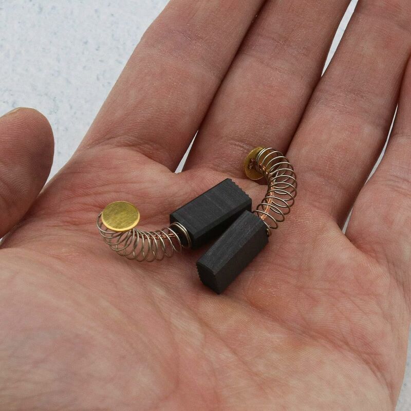 Escobillas de carbón para motor, repuestos universales para amoladora angular y lijadora orbital (5 pares) - 5