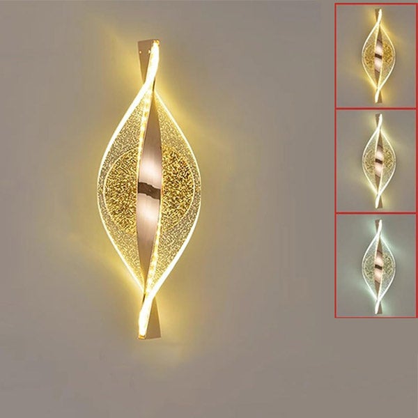 Lampa Ścienna Spiralna cm Lampka Nocna LED z Regulowanymi Tonami Lampa Dekoracyjna Nowoczesne Oświetlenie Wewnętrzne Sztuka