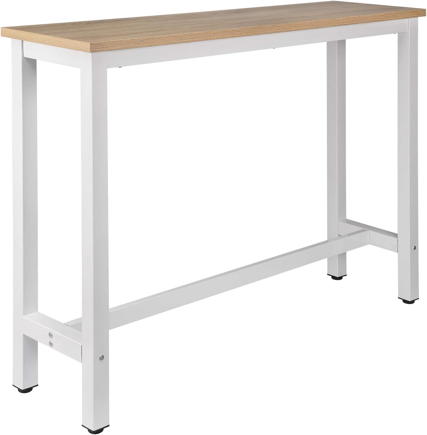 Ensemble Table De Bar 2 Tabourets En MDF Et Métal - Style Industriel 120x40x100cm