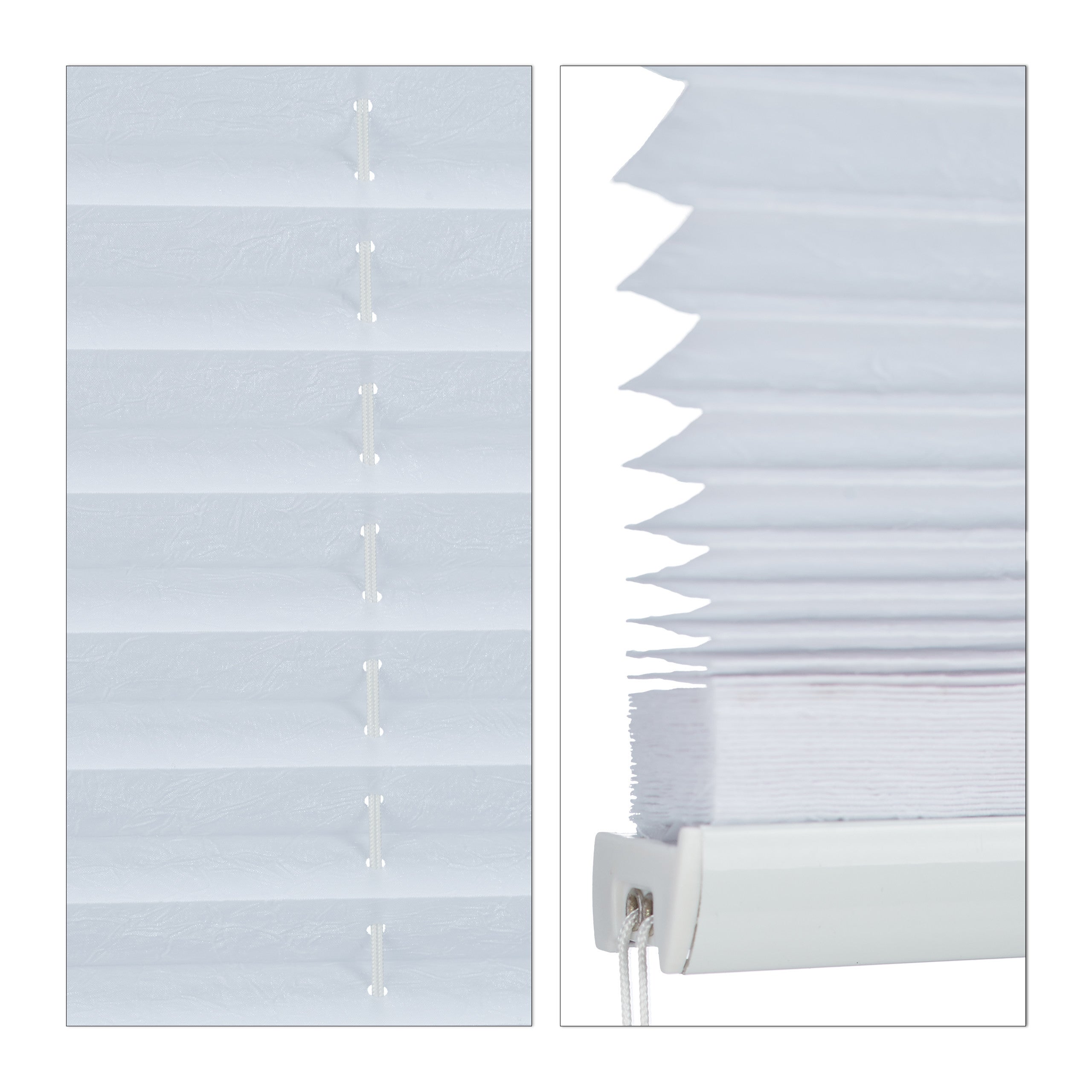 Relaxdays Tenda Plissettata a Rullo, Montaggio con Clip Adesive, per Interni, L x P: 80 x 130 cm, Bianca Traslucida - 9