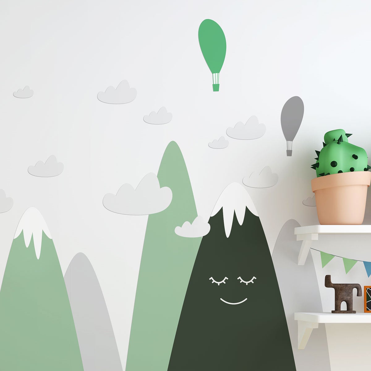 Adesivo bambino di montagna scandinavo lelika - Sticker adesivo - adesivi murali - 100x150cm - 5