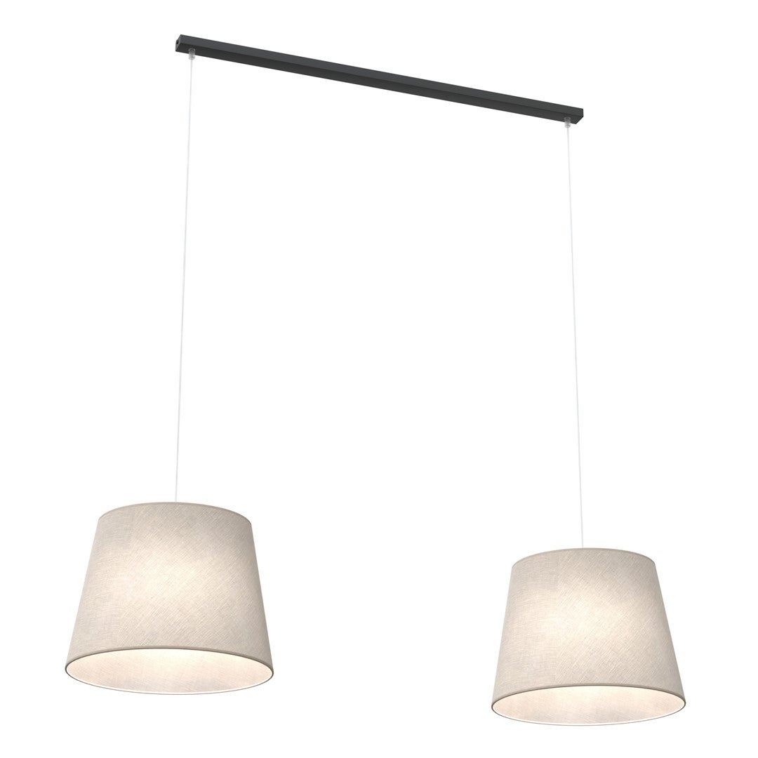 Lampa wisząca EPOCA beżowa 2xE27x20W tkanina wym:150x128x38cm IP20 Emibig