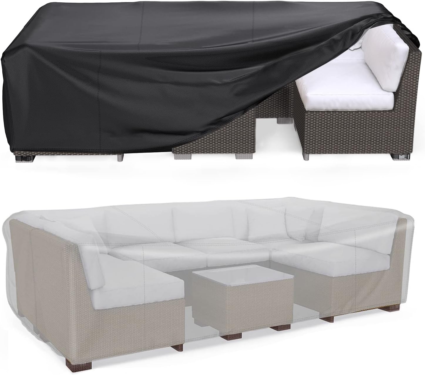 Housse de mobilier de jardin, pour ensemble de meubles de table de jardin, protection contre la