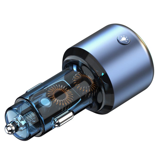 Émetteur FM Bluetooth 5.3 Pour Voiture - Chargeur Rapide PD 36W & QC3.0 - Avec Anneau Lumineux 7 Couleurs